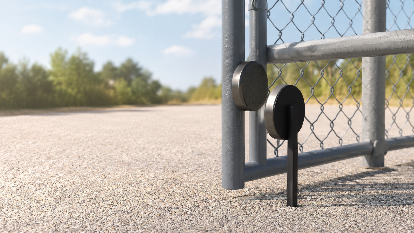 Gate Keeper Plus installed on an outdoor gate